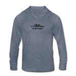 Load image into Gallery viewer, let&#39;s wander where the WiFi is weak. Unisex Tri-Blend Hoodie Shirt - heather blue
