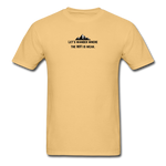 Load image into Gallery viewer, let&#39;s wander where the WiFi is weak. Unisex ComfortWash Garment Dyed T-Shirt - light yellow
