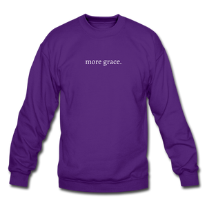 more grace. Unisex Crewneck Sweatshirt - purple