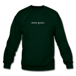 Load image into Gallery viewer, more grace. Unisex Crewneck Sweatshirt - forest green
