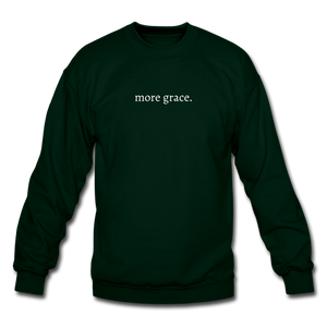 more grace. Unisex Crewneck Sweatshirt - forest green