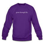 Load image into Gallery viewer, grow through life. Unisex Crewneck Sweatshirt - purple
