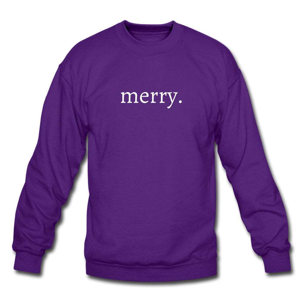 merry. Unisex Crewneck Sweatshirt - purple