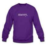 Load image into Gallery viewer, merry. Unisex Crewneck Sweatshirt - purple
