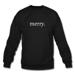 Load image into Gallery viewer, merry. Unisex Crewneck Sweatshirt - black
