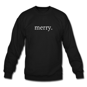 merry. Unisex Crewneck Sweatshirt - black