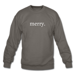 Load image into Gallery viewer, merry. Unisex Crewneck Sweatshirt - asphalt gray
