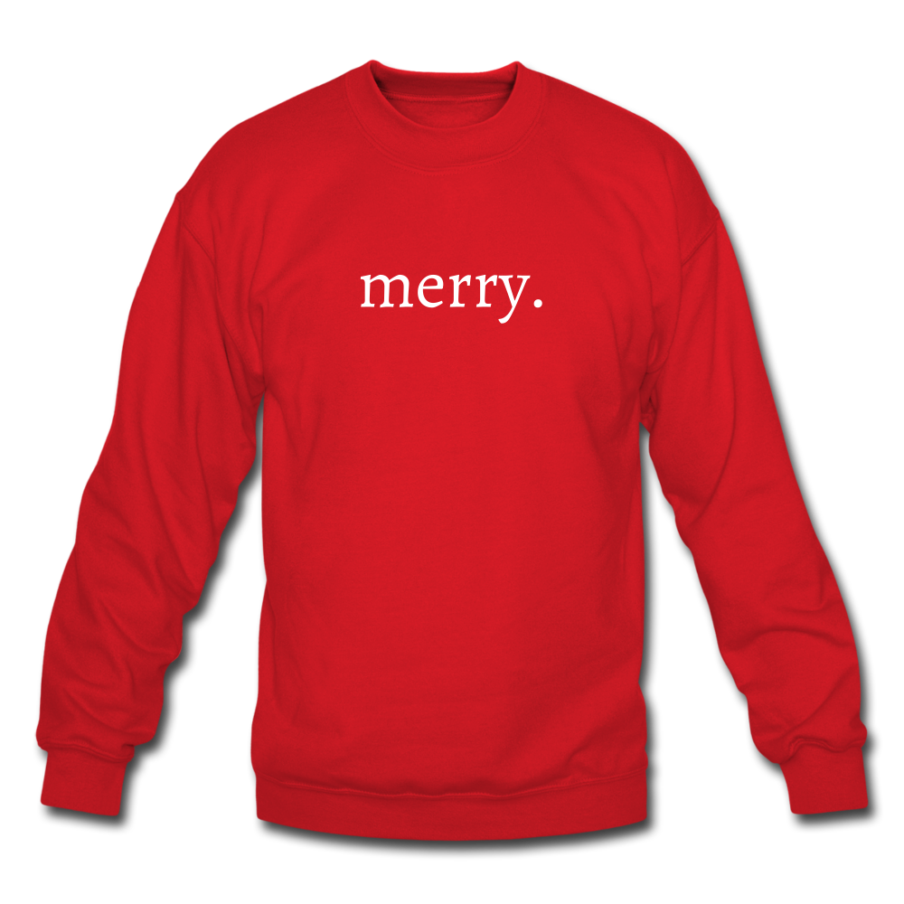 merry. Unisex Crewneck Sweatshirt - red