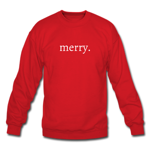 merry. Unisex Crewneck Sweatshirt - red