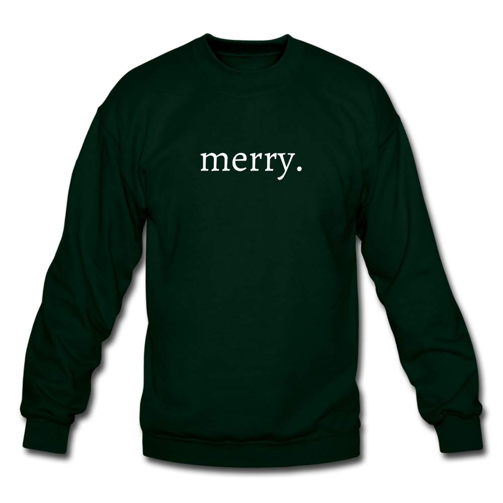 merry. Unisex Crewneck Sweatshirt - forest green