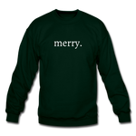 Load image into Gallery viewer, merry. Unisex Crewneck Sweatshirt - forest green
