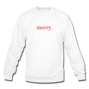 merry. Unisex Crewneck Sweatshirt - white