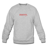 Load image into Gallery viewer, merry. Unisex Crewneck Sweatshirt - heather gray
