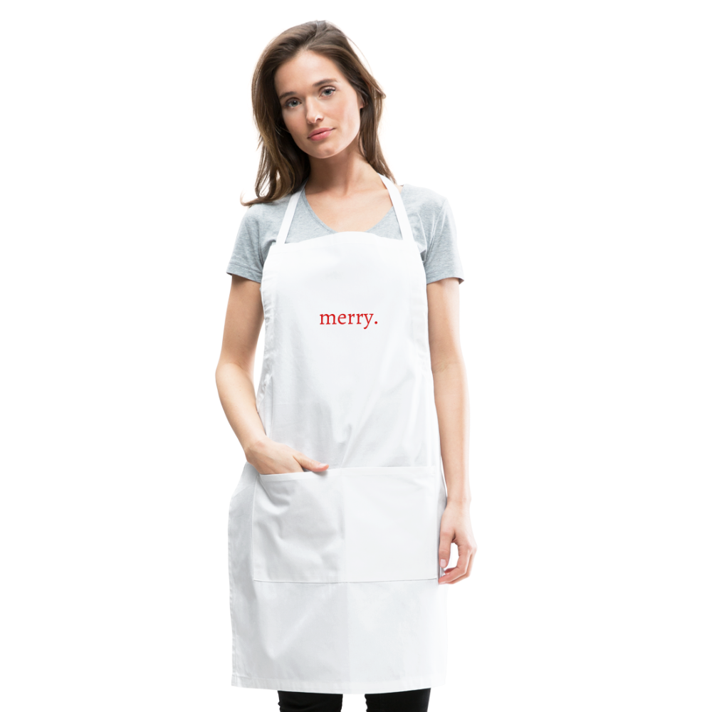 merry. Adjustable Apron - white