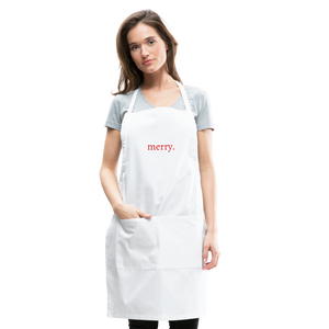 merry. Adjustable Apron - white