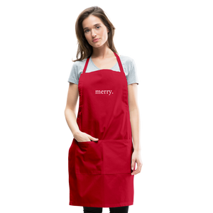 merry. Adjustable Apron - red