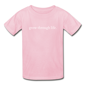 grow through life. Gildan Ultra Cotton Youth T-Shirt - light pink