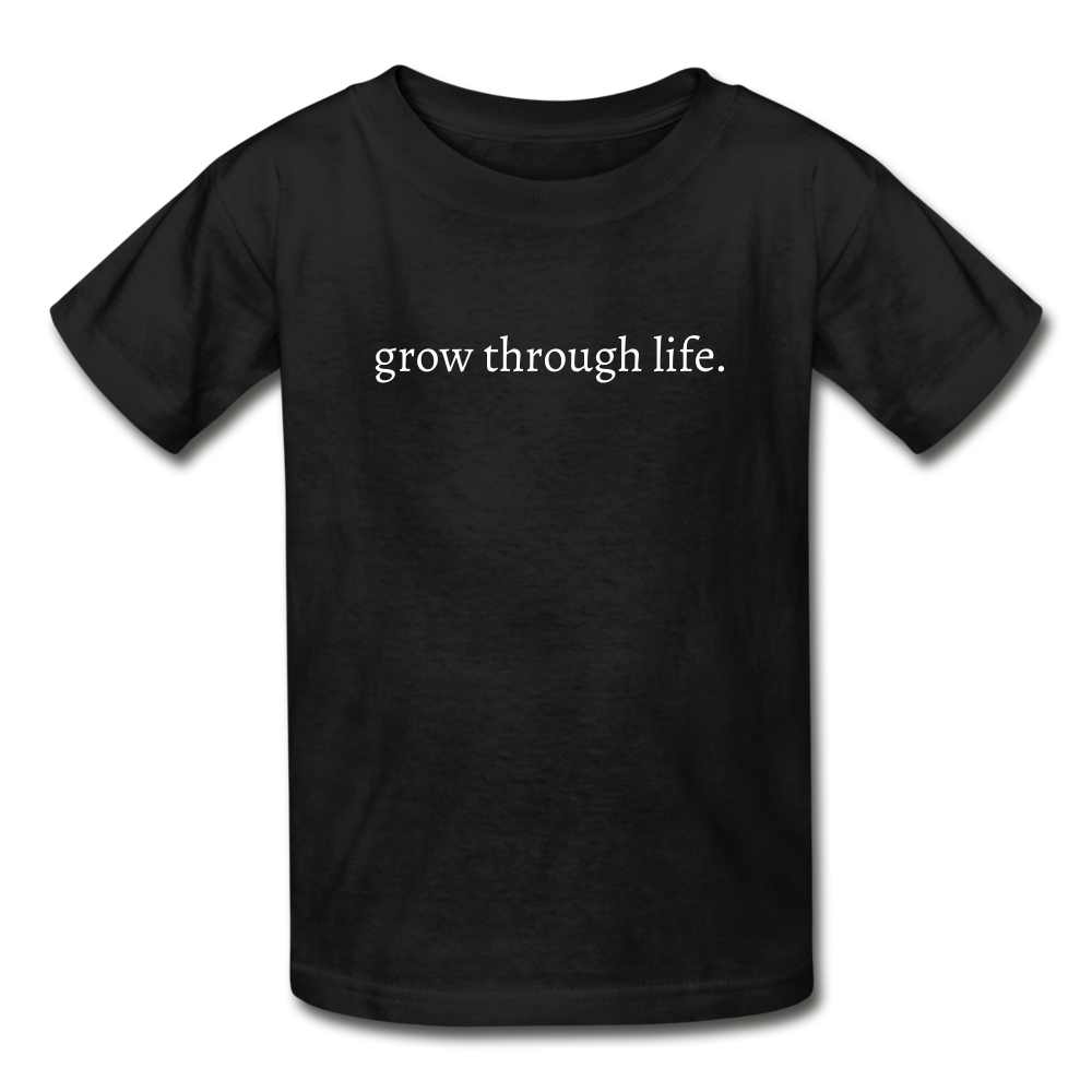 grow through life. Gildan Ultra Cotton Youth T-Shirt - black