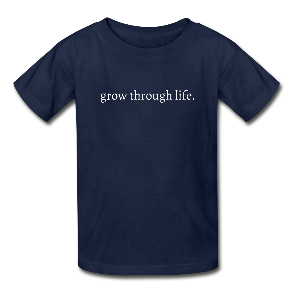 grow through life. Gildan Ultra Cotton Youth T-Shirt - navy