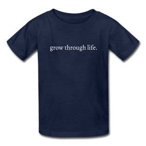 grow through life. Gildan Ultra Cotton Youth T-Shirt - navy