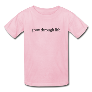 grow through life. Gildan Ultra Cotton Youth T-Shirt - light pink