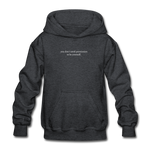 Load image into Gallery viewer, you don&#39;t need permission to be yourself. Gildan Heavy Blend Youth Hoodie - deep heather
