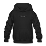 Load image into Gallery viewer, you don&#39;t need permission to be yourself. Gildan Heavy Blend Youth Hoodie - black
