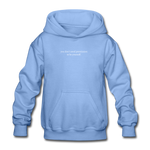 Load image into Gallery viewer, you don&#39;t need permission to be yourself. Gildan Heavy Blend Youth Hoodie - carolina blue
