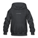 Load image into Gallery viewer, grow through life. Gildan Heavy Blend Youth Hoodie - deep heather
