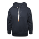 Load image into Gallery viewer, love is a verb. Shawl Collar Hoodie - navy
