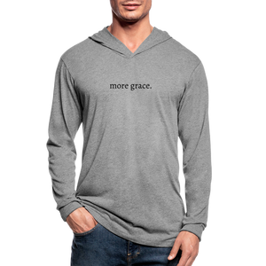 more grace. Unisex Tri-Blend Hoodie Shirt - heather gray