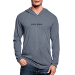 Load image into Gallery viewer, more grace. Unisex Tri-Blend Hoodie Shirt - heather blue
