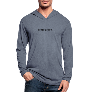 more grace. Unisex Tri-Blend Hoodie Shirt - heather blue