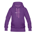 Load image into Gallery viewer, love is a verb (dictionary entry) Women’s Premium Hoodie - purple
