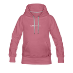 Load image into Gallery viewer, love is a verb (dictionary entry) Women’s Premium Hoodie - mauve
