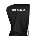 Load image into Gallery viewer, more grace. (words on the hood) Women’s Premium Hoodie - black
