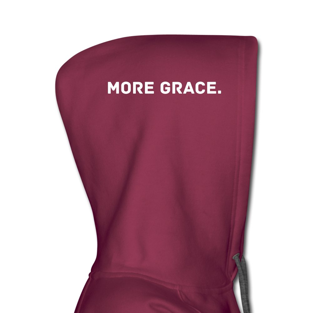 more grace. (words on the hood) Women’s Premium Hoodie - burgundy