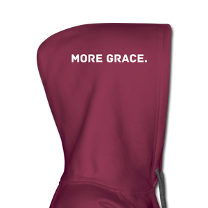 more grace. (words on the hood) Women’s Premium Hoodie - burgundy