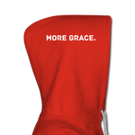 Load image into Gallery viewer, more grace. (words on the hood) Women’s Premium Hoodie - red
