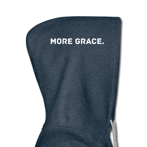 more grace. (words on the hood) Women’s Premium Hoodie - heather denim