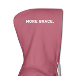 Load image into Gallery viewer, more grace. (words on the hood) Women’s Premium Hoodie - mauve
