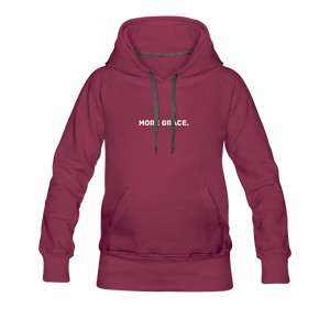 more grace. Women’s Premium Hoodie - burgundy