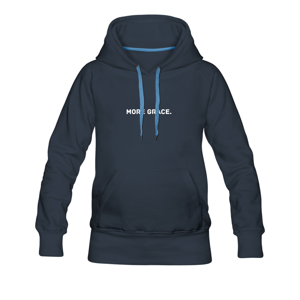 more grace. Women’s Premium Hoodie - navy