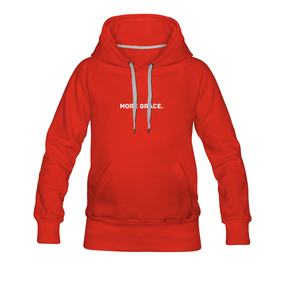 more grace. Women’s Premium Hoodie - red