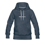 Load image into Gallery viewer, more grace. Women’s Premium Hoodie - heather denim
