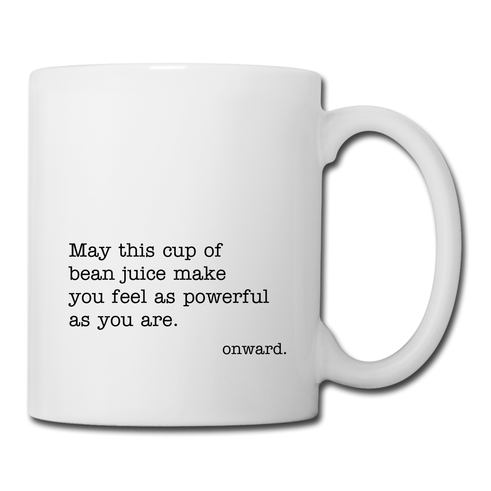 powerful Coffee/Tea Mug - white