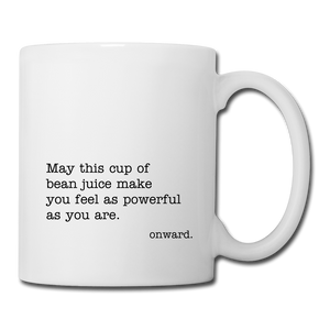 powerful Coffee/Tea Mug - white