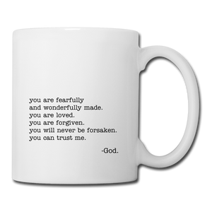 God says... Coffee/Tea Mug - white